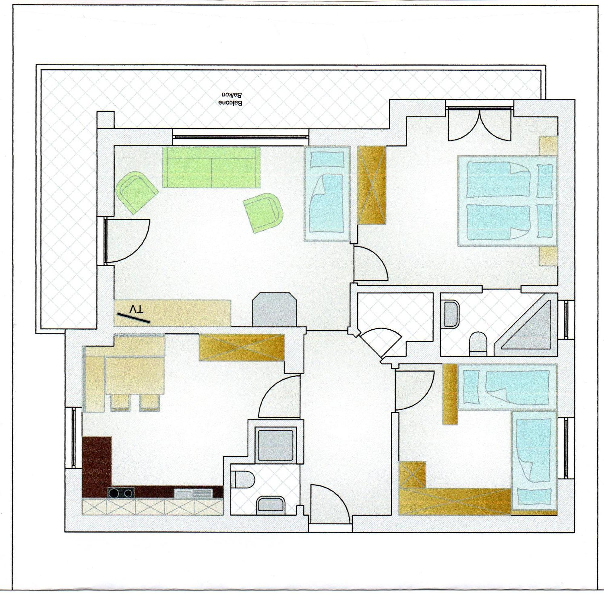 Apartments Brunella 라 비야 객실 사진